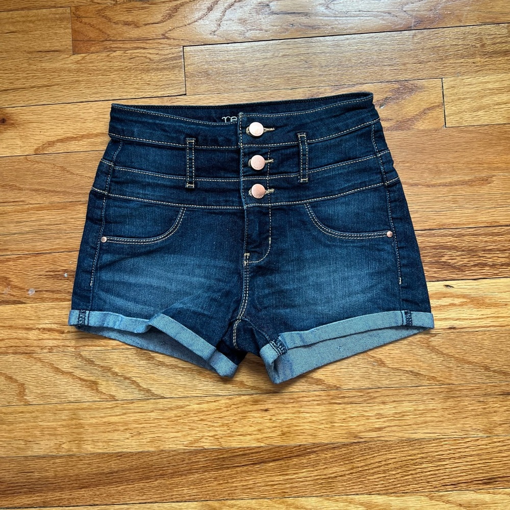 High wasted jean shorts